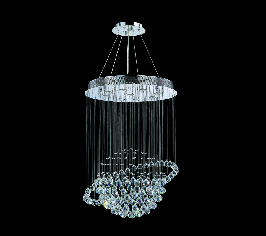 K9 Crystal Saturn Chandelier