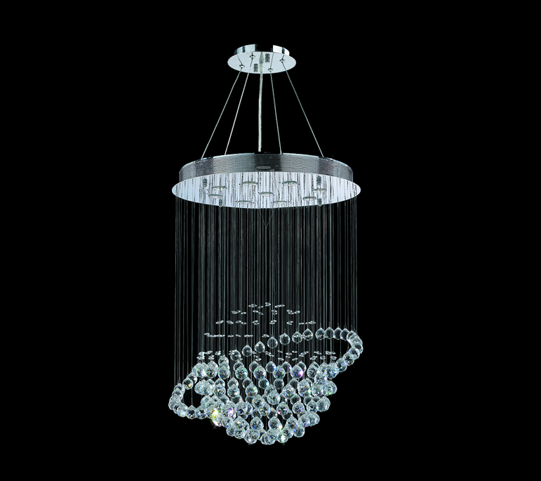 K9 Crystal Saturn Chandelier