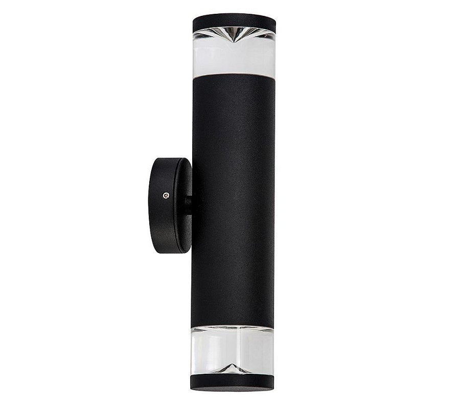 3A ST Cylinder Up & Down Wall Light Black