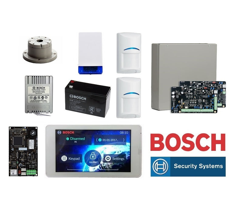 BOSCH 3000 Series Alarm Kit 5" Touch Pad & 2 PIR Sensors