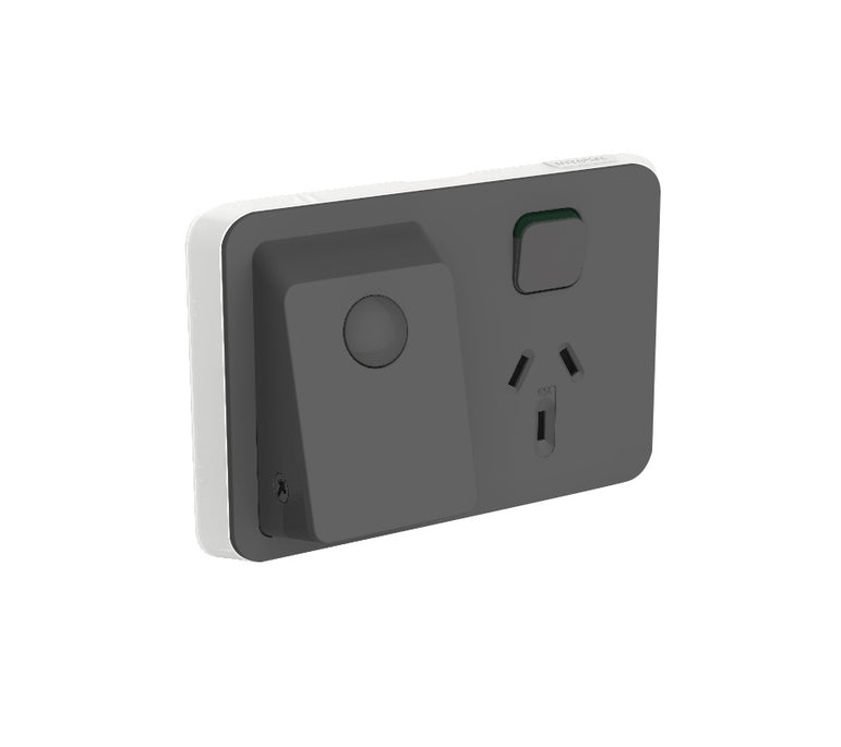 CLIPSAL Iconic Switch Series Anthracite Skin Only