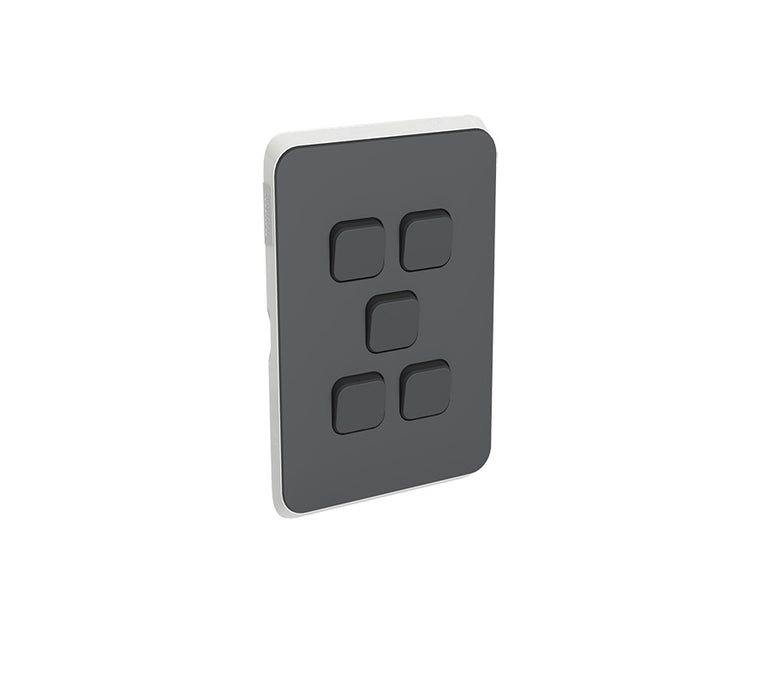 CLIPSAL Iconic Switch Series Anthracite Skin Only