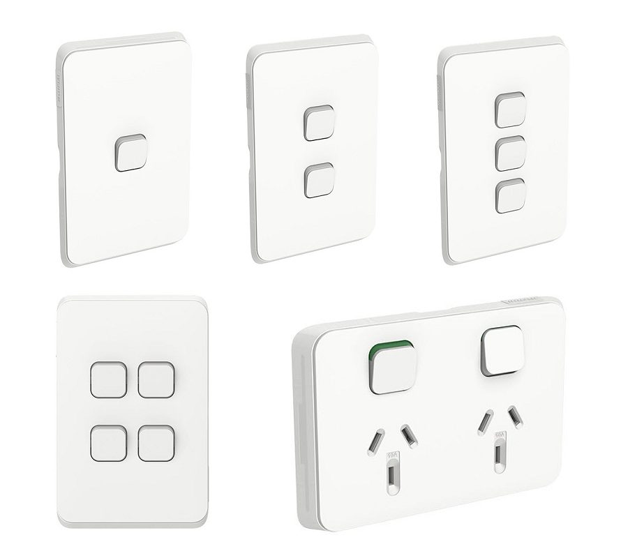 CLIPSAL Iconic Switch Series White