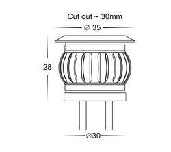 Havit Flame 316 Stainless Steel 0.5W Deck Light Kit