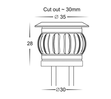 Havit Uton Polycarbonate 0.5W Single Deck Light