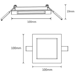 Martec Flush Square Recessed LED Step Light