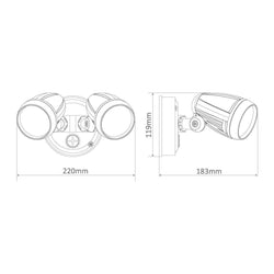 PHL 30W Double No Sensor Spolight CCT