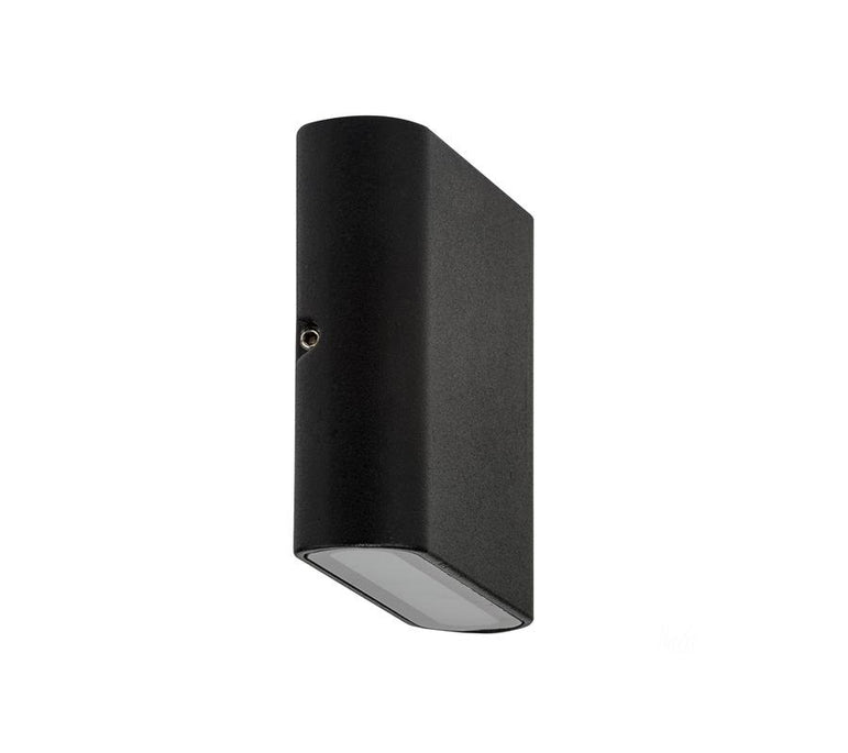 3A Small Slim Up & Down Wall Light Black