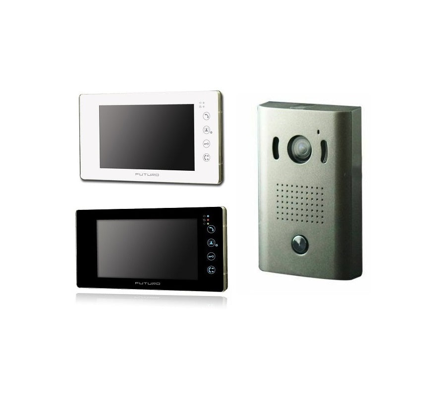 Futuro 4 Wire Video Intercom Kit Flush Mount